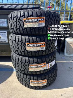 275/55R20 Arroyo R/T New Set of Tires Installed and Balanced Set de Llantas Nuevas Instaladas y Balanceadas