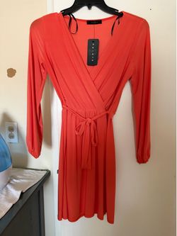 Orange Cocktail Dress