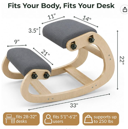NYPOT Ergonomic Kneeling Chair with Adjustable Seats