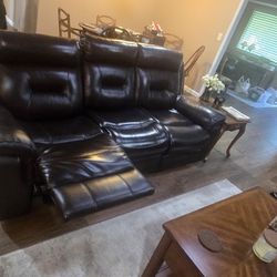 LEATHER SOFA SET 