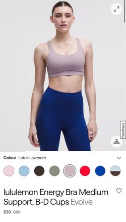 Lululemon energy bra evolves size small and Lululemon align HR short 8” size small