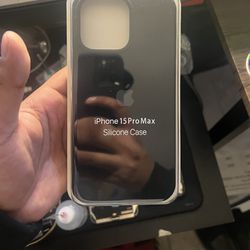 Apple iPhone 15 Pro Max Black Silicone Case