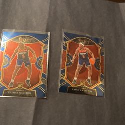Cassius Winston 2 Card Rookie Lot 2020-21 Select Concourse #96