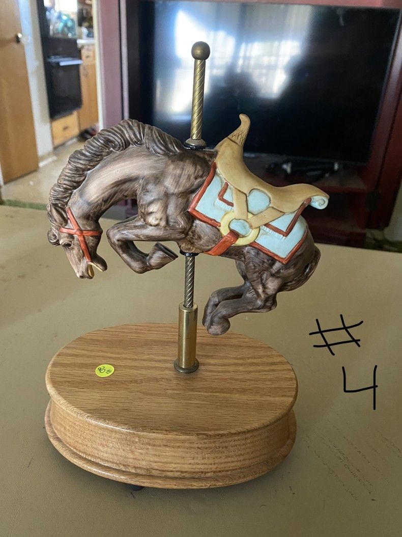 LOT Of Vintage Carousel Items