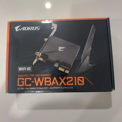GIGABYTE WiFi 6E GC-WBAX210 (2x2 802.11ax/ Tri-Band WiFi/Bluetooth 5.2/ PCIe Expansion Card)