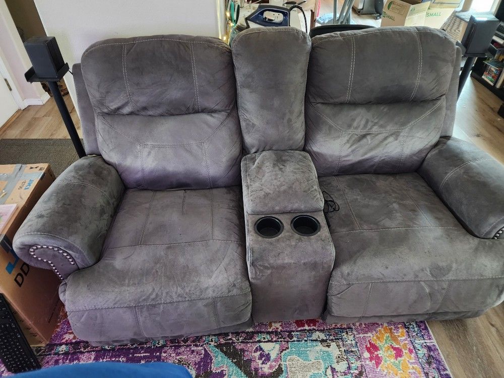 2 Micro Suede Couches