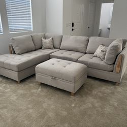 Sectional Sofa With Ottoman