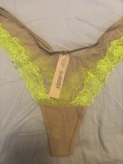 Victoria’s Secret High-Leg Thong/Tanga Color Brown/Green Size XL Brand New
