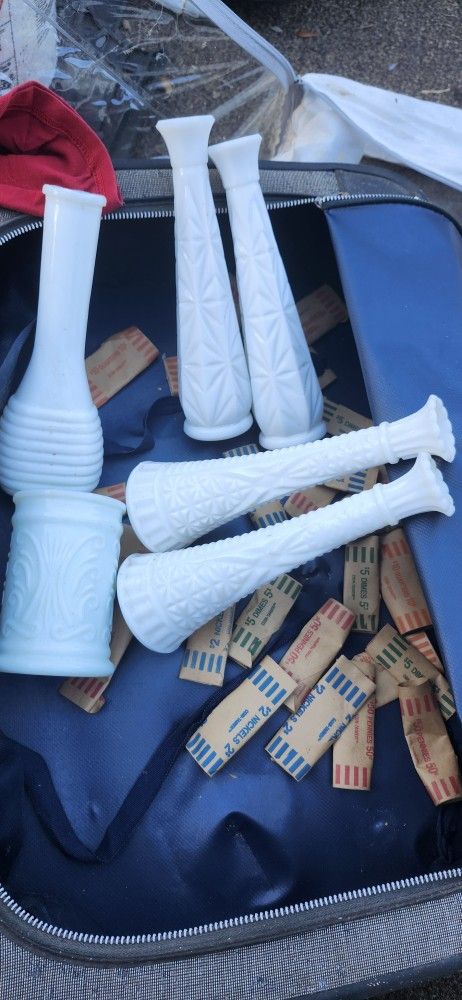 Milk Glass Vases