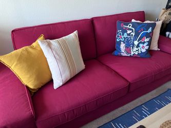 RED Ikea KIVIK 3 seats sofa