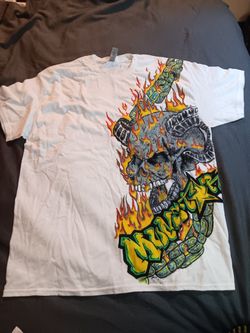 Hand drawn one of a kind acrylic Monster t-shirt