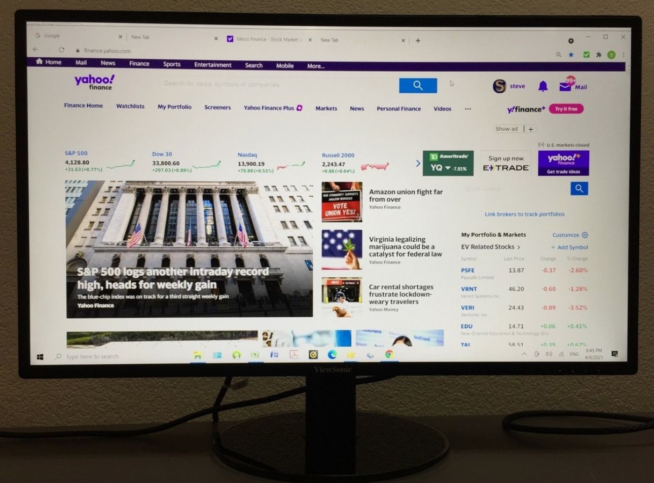 Viewsonic 27” 2K Monitor IPS 2560 x 1440 WQHD