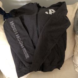 Hoodie zip up long sleeve jacket