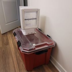 20 Gallon Fully Enclosed and Sealed Cat Litter Box with Door