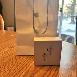 New Apple Airpods generation 4 with Active Noise Cancellation