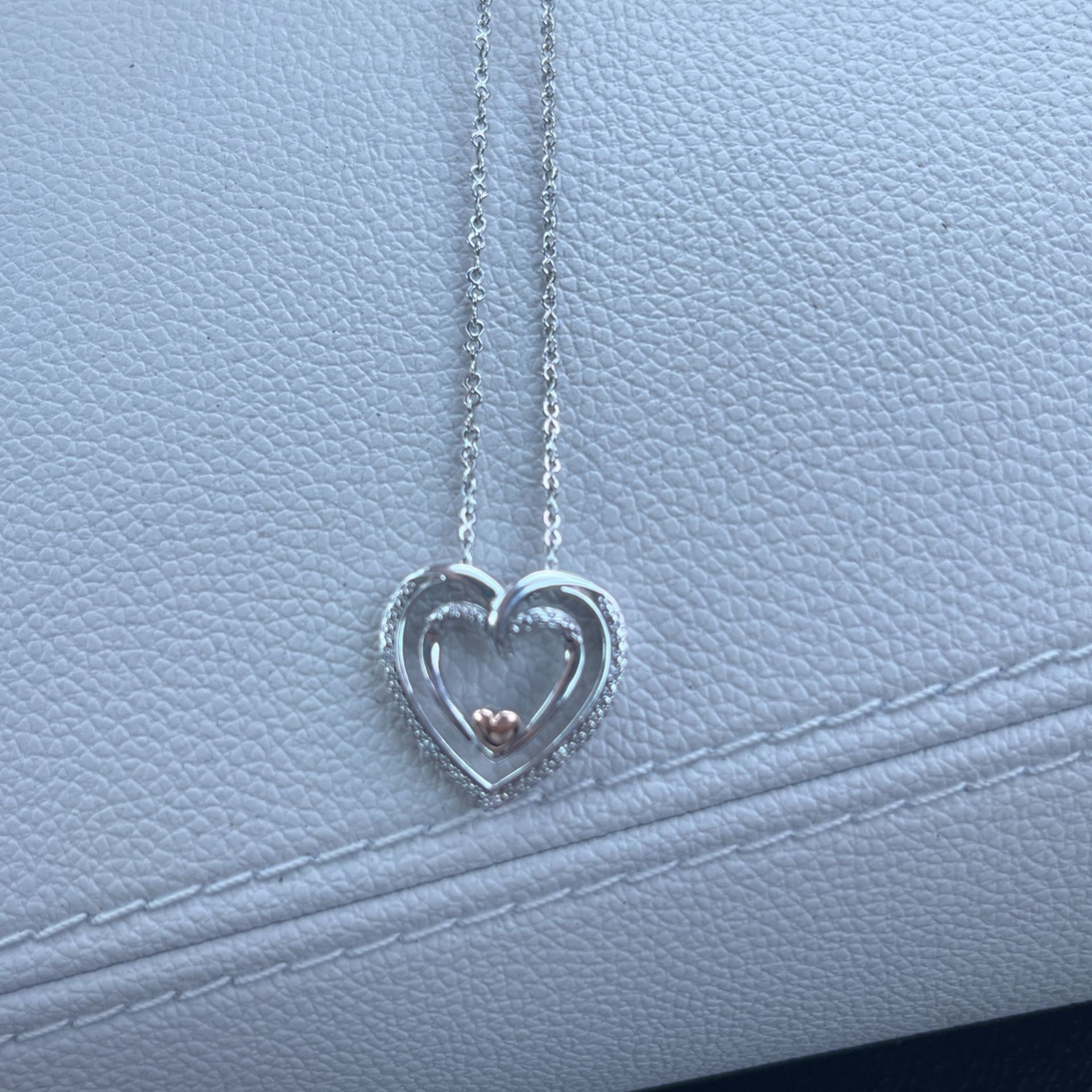 Jewelry 14 K White Gold Heart