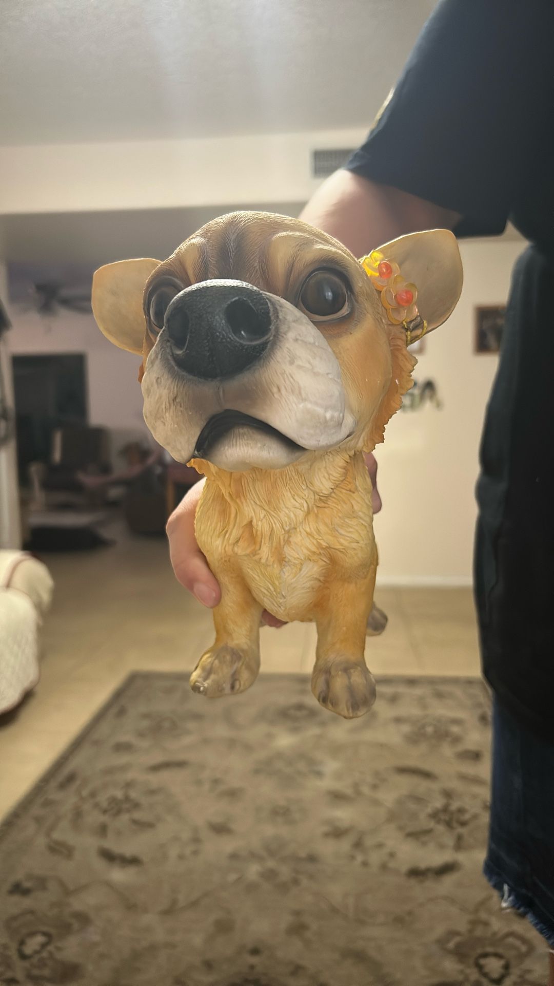 Big Head Dog Statue