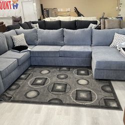 GRAY U-SHAPED SECTIONAL