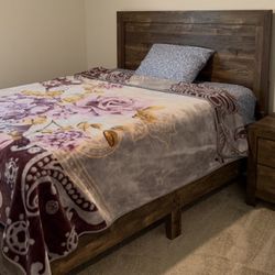 Queen Size Bed and Night stand