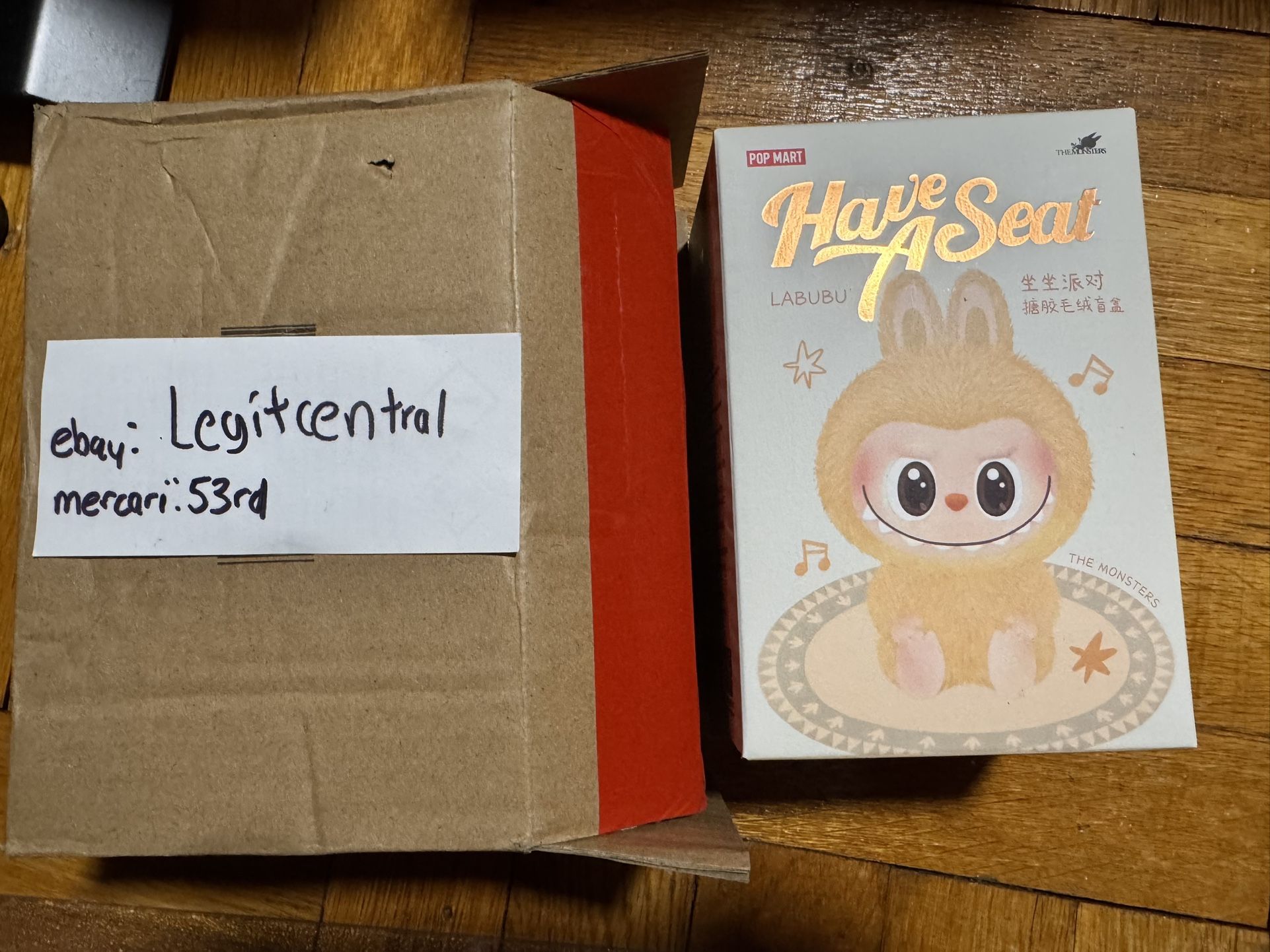 Authentic POP MART LABUBU The Monsters Have A Seat Vinyl Plush Sealed Blind Box