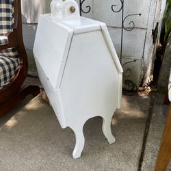 Solid Wood Sewing/Yarn Box W/sturdy Carry Handle