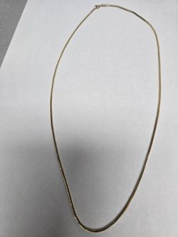 14k gold wheat chain 18"