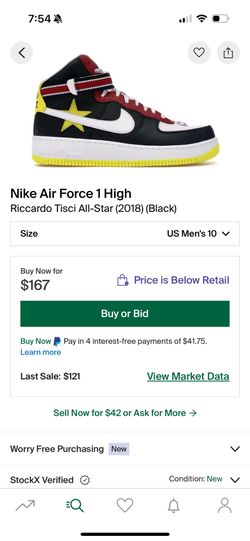 Nike Air Force 1 High Ricardo Tisci All-Star (2018) (Black)