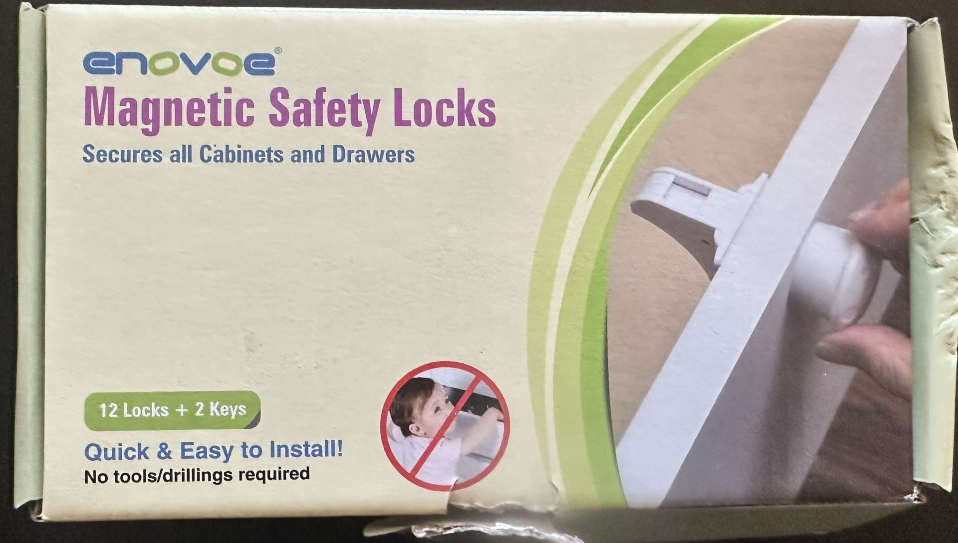 Safety Cabinet Locks-Envoae Magnetic Safety Locks