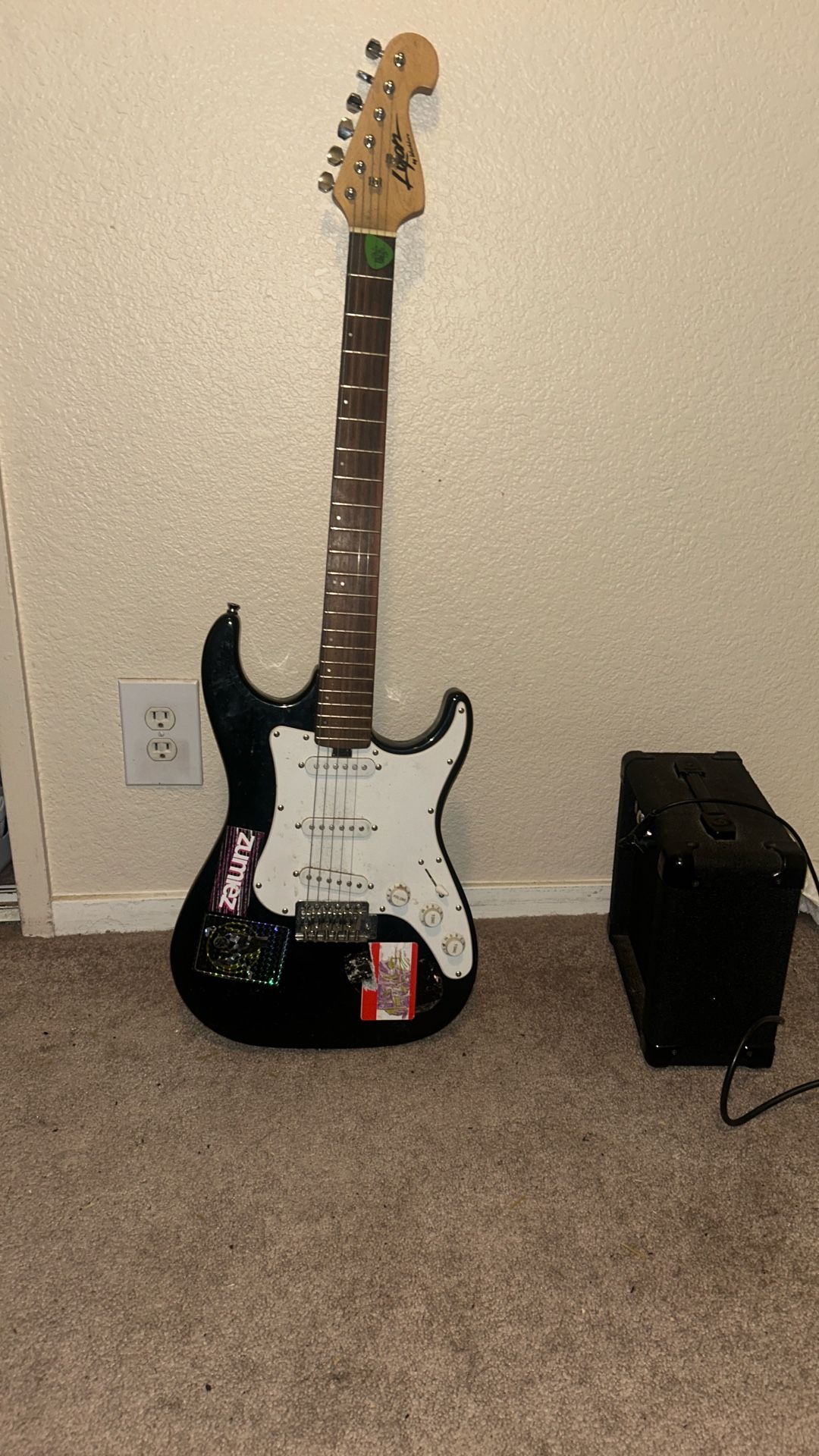Electric Guitar And Amp