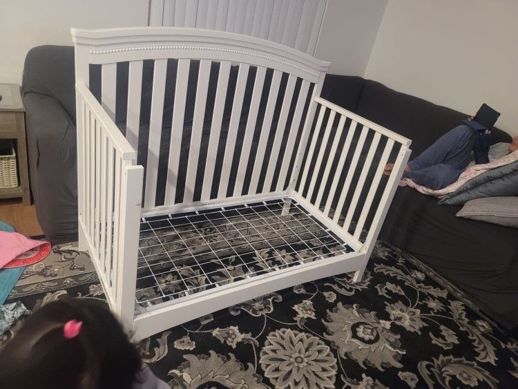 White Baby Crib