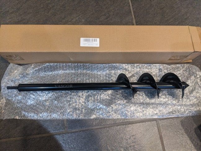 VASGOR 3.5" x 24" Auger 3/8" Hex Drive Drill Bit for Planting/Garden