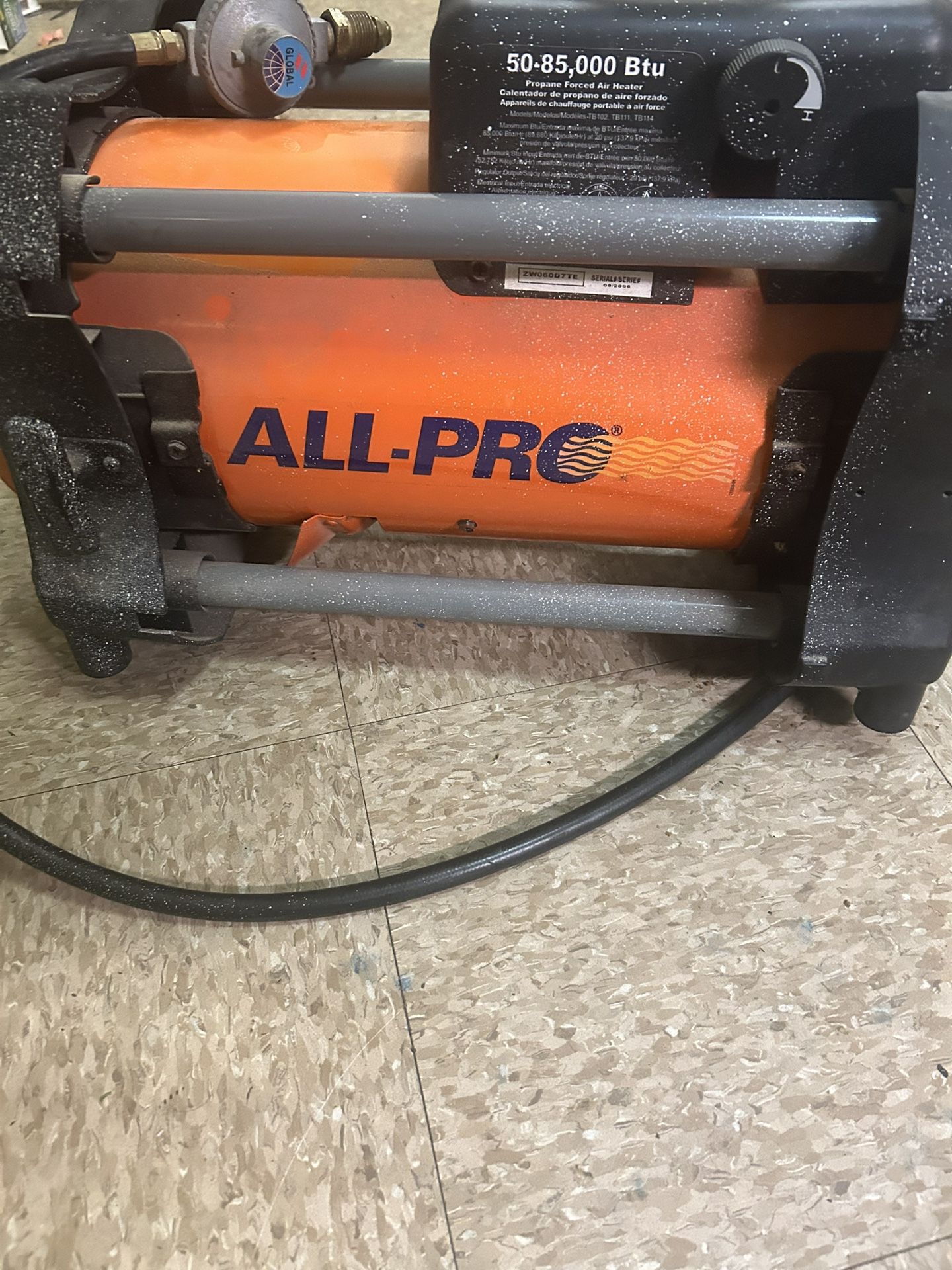 Portable propane heater, all pro