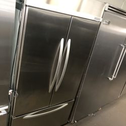 Kitchen Aid 42” Stainless Steel French Style Built In Refrigerator 
