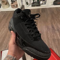 Jordan Retro 3 Black Cat Size 13