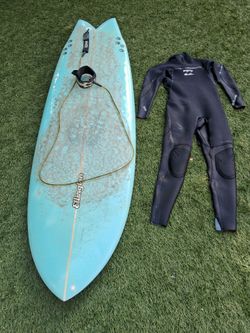 6ft 6in Ellington fish surfboard