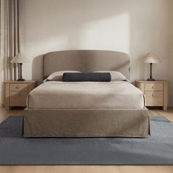 Joan Taupe Queen Storage Bed