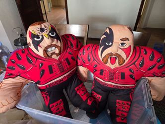 TONKA WWF WRESTLING BUDDIES LEGION OF DOOM ROAD WARRIORS HAWK AND ANIMAL