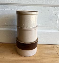 Vintage Short Butter Crocks