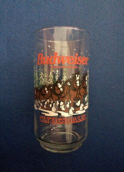 Vintage Budweiser Clydesdales Glasses