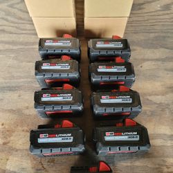 Milwaukee 8.0 Batteries (Open Box New Condition) $120 Each