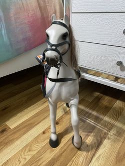 American girl doll white horse