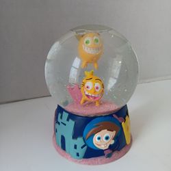 Vintage Fairly Odd parents Snow Globe Waterglobe  2004 Enesco