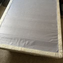 Queen bed mattress, box spring, & bed frame