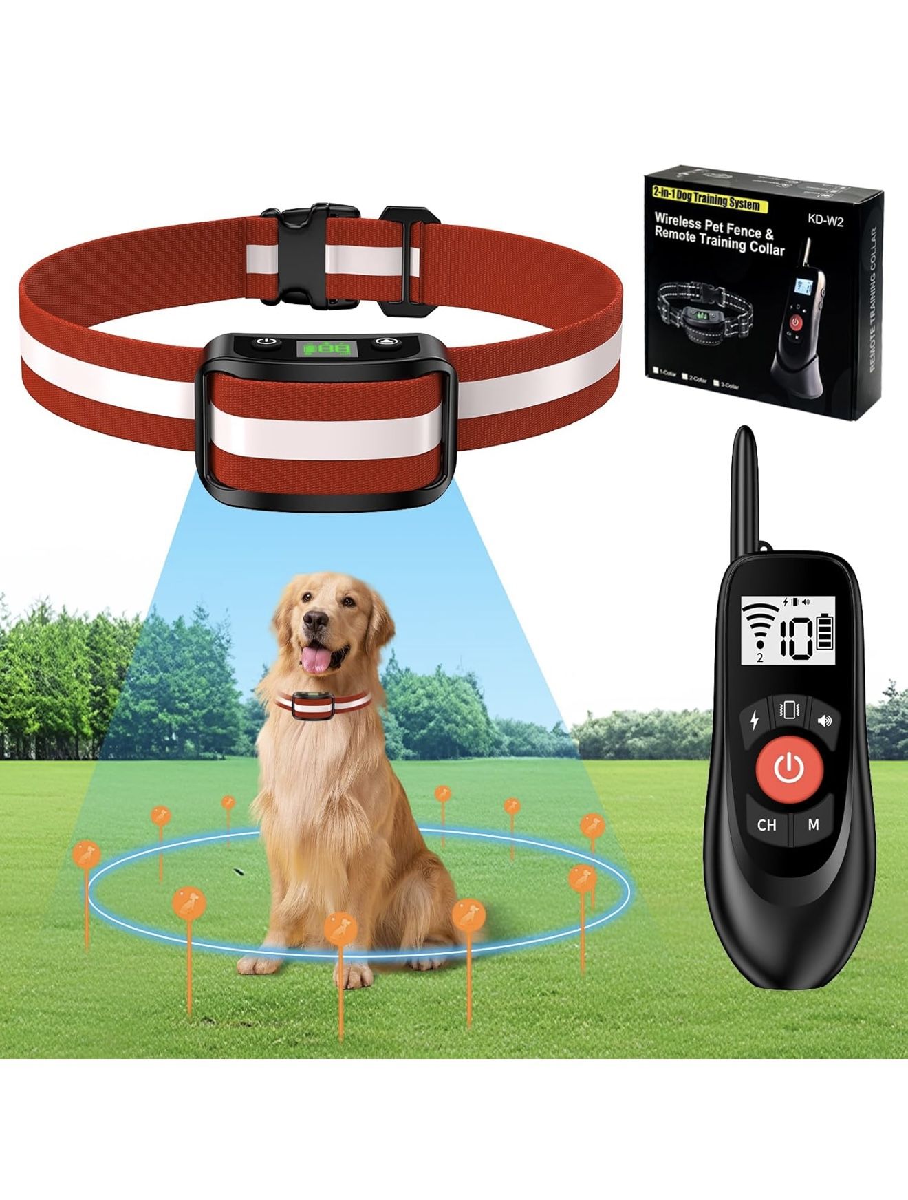 Wireless Dog Fence 2-in-1 System