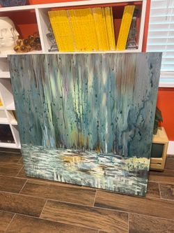 Uttermost Art Blue Waterfall 40x40x2