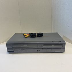 Magnavox MWD2205 VCR VHS  DVD Player Combo Tested Works No Remote