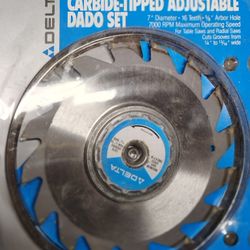 Delta Carbide-Tipped Adjustable Dado Set 