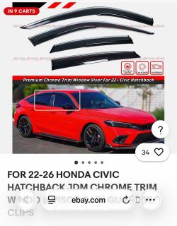 Civic 22-26 window visors