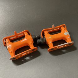 Orange Bike Pedals