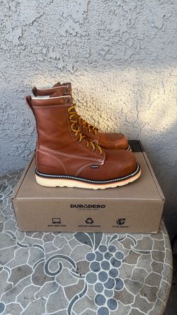 WORK BOOTS DURADERO SAFETY TOE MOC 8 SIZE 11.5 MENS